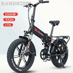 Avis Vélo électrique RANDRIDE YX20M Moteur 1000 W Roues en alliage