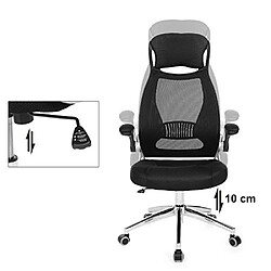 Acheter Songmics Fauteuil de Bureau pivotant Chaise Siège Hauteur réglable Accoudoirs réglables OBN86BK