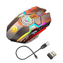 Universal (argent) jeu sans fil de souris LED laser USB Optical Gaming rechargeable