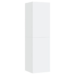 vidaXL Meuble TV Blanc 30,5x30x110 cm Bois d’ingénierie