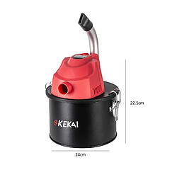 Acheter Aspirateur à Cendres Compact 4 Litres Kekai Adriano 600W Filtre HEPA Lavable et Tuyaux d'Aluminium Curvée