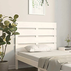 Maison Chic Tête de lit moderne pour chambre - Décoration de lit Blanc 90x3x80 cm Bois massif de pin -MN44603