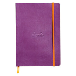 Carnet souple Rhodiarama ligné - 14,8 x 21 cm violet - 160 pages