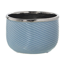 Cache-pot Alexandra House Living Bleu Argenté Céramique 18 x 18 x 11 cm