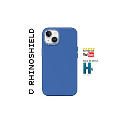 RHINOSHIELD coque compatible avec [iPhone 15 Plus] SolidSuit - coque fine avec technologie d'absorption des chocs et finition premium mate - Bleu Cobalt