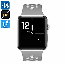 Montre Bluetooth Dm09 Plus - Sms. Appel Téléphonique. Notifications De Réseaux Sociaux. Dm09 Plus Bluetooth 4.0. Oled (Gris + Blanc)