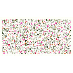 Alter Chemin de cuisine, 100% Made in Italy, Tapis antitache avec impression numérique, Chemin de table antidérapant et lavable, Modèle Fleurs - Bettie, cm 100x52