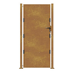 Avis vidaXL Portail de jardin 105x180 cm acier corten