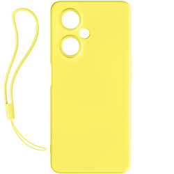 Avizar Coque pour OnePlus Nord CE 3 Lite 5G Silicone Soft Touch Mate Anti-trace Jaune