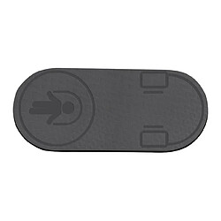 Universal Tapis de yoga à la corde de saut silencieux Tapis haute densité Tapis d'amortissement à la corde de saut pour l'aérobic Tapis d'exercice non glissant Tapis de yoga au sol 0.6 cm |(Le noir)