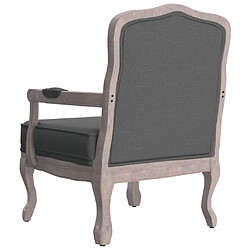 Maison Chic Fauteuil relax,Chaise pour salon gris foncé 64x64x90 cm tissu -MN69138 pas cher