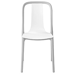 Beliani Lot de 4 chaises SPEZIA Matière synthétique Blanc pas cher