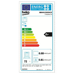 Four intégrable multifonction 72l 60cm catalyse inox - BBIM12300XCE - BEKO