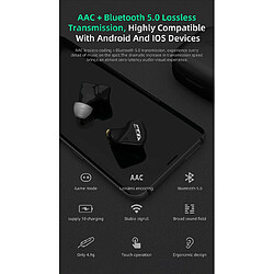 Avis Universal Casque sans fil noir casque Bluetooth TWS casque Bluetooth oreille serbe casque sans fil bas CX4 S2S1 |