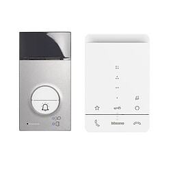 Acheter Ledkia Kit Interphone 1 Logement 2 fils avec Panneau LINEA 3000 et Téléphone Mains Libres CLASSE 100 BTICINO 378141 Blanc