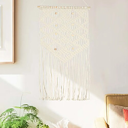 vidaXL Cintre mural en macramé 40x80 cm Coton