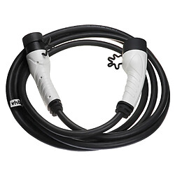 vhbw Câble de recharge type 2 vers type 2 compatible avec Alfa Romeo Tonale voiture électrique - 3 phases, 32 A, 22 kW, 5 m