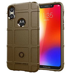 Wewoo Coque TPU antichoc à couverture totale pour Motorola Moto One Power (Note P30) (Marron)