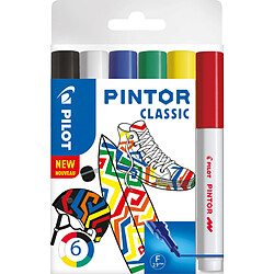 PILOT Marqueur à pigment PINTOR, fin, set de 6 'CLASSIC' ()