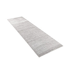 Vidal Tapis de couloir en laine 300x81 gris Darya