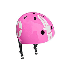 STAMP Casque Skate Pink Star avec Molette d'Ajustement - Taille 54-60 cm