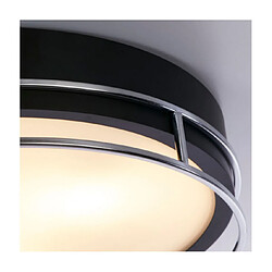 Avis Searchlight Plafonnier Salle de bains Phoenix Acier doux,verre Noir