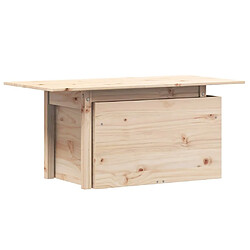 Maison Chic Table de jardin | Table d'extérieur 100x50x75 cm bois massif de pin -GKD59213