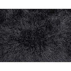 Acheter Beliani Tapis rond noir CIDE