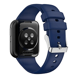 Bracelet en silicone avec boucle pour Oppo Watch 3 - Bleu nuit