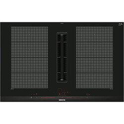 Table de cuisson aspirante induction 80cm 4 feux 7400w noir - ex875lx67e - SIEMENS