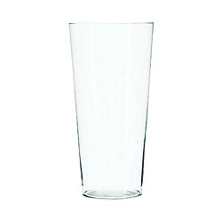 Vase en Verre Conique 30cm Transparent