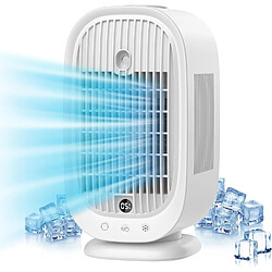 Avis Climatiseur Portable, Mini Climatiseur, Refroidisseur d'Air Évaporatif 4 en 1, refroidisseur d'Air Portable à 5 Vitesses, Ventilateur de Refroidissement de l'humidificateur