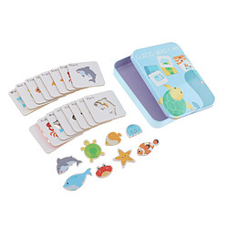 Enfants Apprenant Des Cartes Flash Insecte Jouet Jigsaw Puzzle Forme Usinage Dans Une Boîte De Fruits