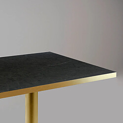 Avis Restootab Table 70x70cm Rome bistrot pierre noire