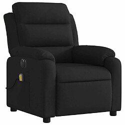 Avis Maison Chic Fauteuil Relax pour salon, Fauteuil de massage inclinable électrique Noir Tissu -GKD86827