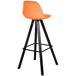 Non Tabouret de bar Corbin simili cuir Carré noir pas cher