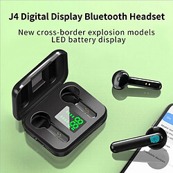 Avis GUPBOO Q5 Bluetooth 5.0 casque sans fil affichage numérique Miniature antibruit écouteurs intra-auriculaires pour IOS Android casque