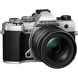 Olympus OM SYSTEM OM-5 Appareil photo sans miroir avec objectif 12-45 mm f/4 PRO (argent)