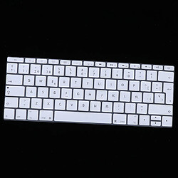 Film protecteur de clavier espagnol phonétique pour Macbook 12 pouces blanc bleu