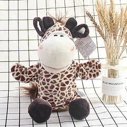 Acheter La marionnette à poupée animale en peluche douce avec bouche mobile pour enfants girafe