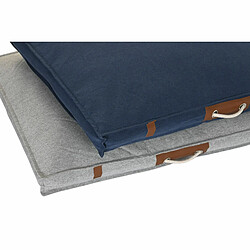 Avis Lit pour animal domestique DKD Home Decor 88 x 68 x 10 cm Blue marine Gris clair 2 Unités