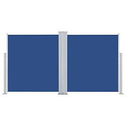 Acheter Maison Chic Auvent latéral rétractable de balcon | Store extérieur | Auvent solaire Bleu 140x600 cm -GKD86377