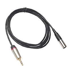 Avis Câble De Transfert Audio Stéréo D'appareil Photo TRS Mâle De 3,5 Mm Au Câble XLR Noir 1m