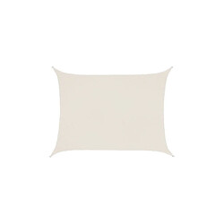 Ideprice Toile d'ombrage rectangulaire 4 x 3 mètres blanc gardena.