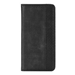 Etui en PU + TPU magnétique, auto-absorbé avec support noir pour Apple iPhone 13 6.1 pouces