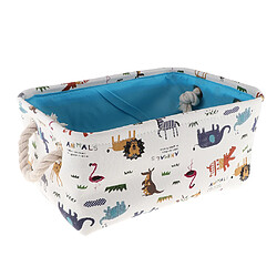 Panier de rangement pour jouets de bureau avec panier de rangement pour collations de cuisine, toile bleu pas cher