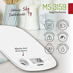 balance de cuisine Adler MS 3159W Blanc 5 kg