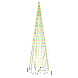 vidaXL Arbre de Noël cône 1134 LED Colorées 230x800 cm