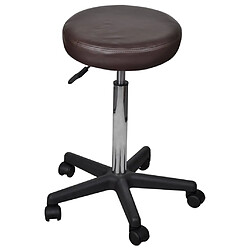 vidaXL Tabouret de bureau marron