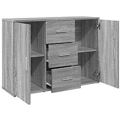 Acheter vidaXL Buffet sonoma gris 90,5x29,5x65 cm bois d'ingénierie